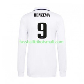 Fußballtrikots Real Madrid Karim Benzema 9 2022-2023 Langarm Heimtrikotsatz kaufen